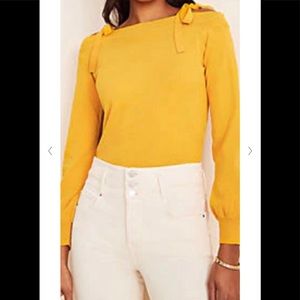 Ann Taylor Tie Shoulder Sweater